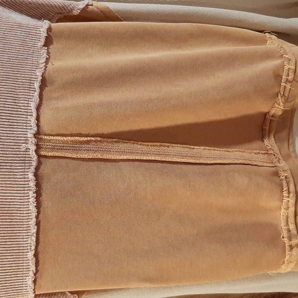 🥮POL Hooded Tan and Cream Zipper Cropped Jacket (Large)🥮 - Picture 7 of 10